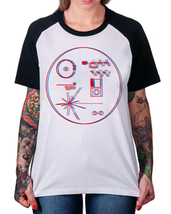 Camiseta Raglan Voyager Golden Record na internet