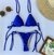 Biquini Meg Cortininha - Azul Bic - comprar online