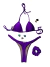 Biquini Marquinha Tradicional Fio Dental - IZAFIRE BEACHWEAR