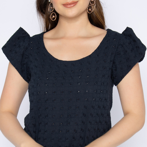 blusa laise azul