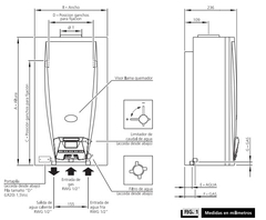 CALEFON ORBIS 320KSO 20LTS. EUROTREND BOTONERA DIGITAL GAS NATURAL - comprar online
