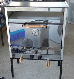 Horno pizzero eco 6 moldes c/plancha y carlitera - comprar online