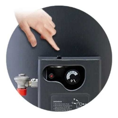 Termotanque Longvie 50 Lts. ALTA EFICIENCIA, - rec.148l/h - grafito - CONEX NFERIOR - DE COLGAR - comprar online