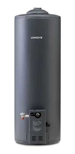 Termotanque a gas natural Longvie Alta Eficiencia T4110 grafito 110L.RECUPERA 328L/hs
