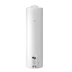 Termotanque LONGVIE Convencional 150 litros, color blanco, sensor, encendido, conexión superior, de pie, multigas, Longvie
