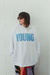MOLETOM OVER 'YOUNG' N.Y. BRANCO