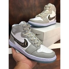 tênis bota nike cano alto air jordan 1 dior high