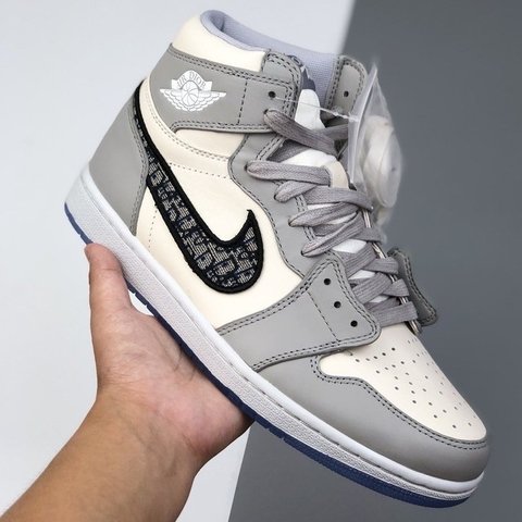 tênis bota nike cano alto air jordan 1 dior high