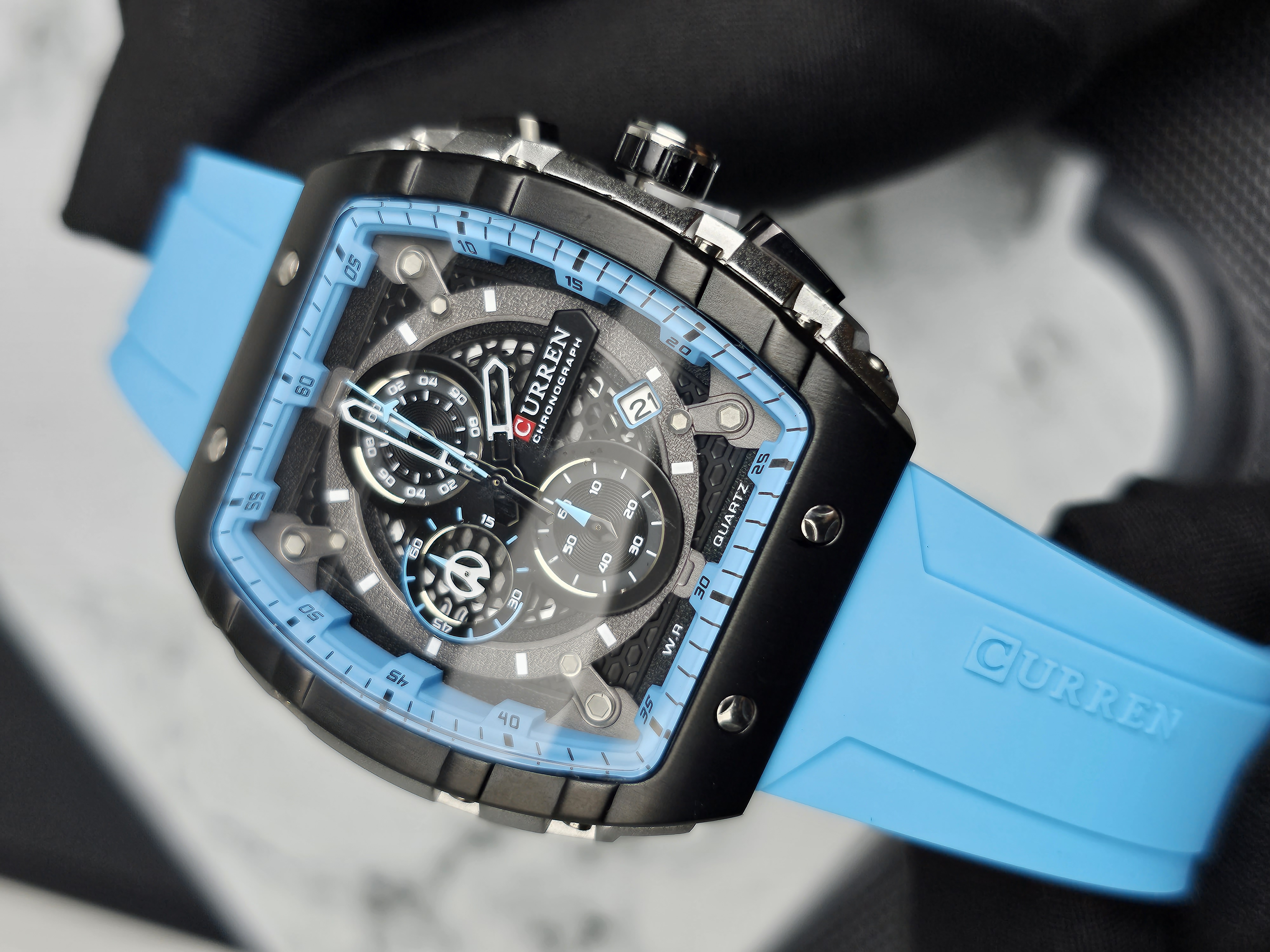 RELOJ CURREN 8442 RECTANGULAR - Navalshop Colombia
