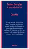 catalogo descriptivo de la obra de emeterio cerro - cesar aira