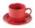 Taza de Te con Plato ROJO DONNA (5011/4)