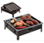 Brasero de mesa enlozado (G1800)