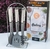 Set 6 Utensilios Nylon con Acero y Soporte (UT09G)