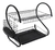 Escurreplatos Negro Doble Hudson (SP06)