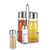 Aceitera de vidrio x4 con soporte de acero (1110430) - comprar online