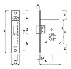 Pestillo Puerta Ascensor Kallay 2025 - comprar online
