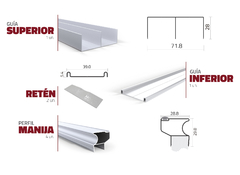 Kit Frente Integral Placard Aluminio Classic Grupo Euro - comprar online
