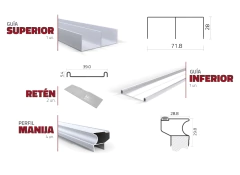 Kit Frente Integral Placard Aluminio Classic Grupo Euro - comprar online