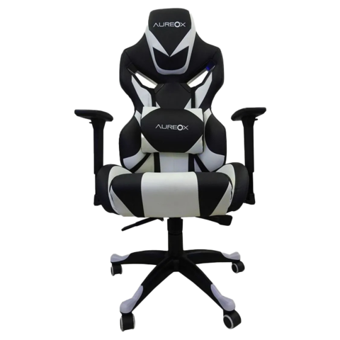 Silla Gamer Aureox G600 Negro Y Blanco Gaming