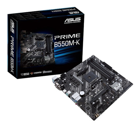 MOTHERBOARD ASUS PRIME B550M-K AMD DDR4 RYZEN B550 AM4 3RA