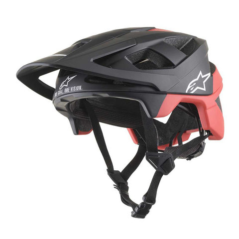Casco Bici Mtb Alpinestars Vector Pro black + red Atom Ciclismo Rider talle L