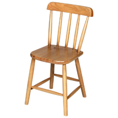 Cadeira de Madeira Eucalipto estilo Country Baixa com assento em madeira - Ref. 202 - Cor: Tabaco, Imbuia ou Mel