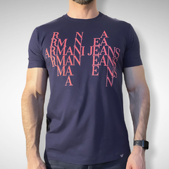 Camiseta masculina Armani Jeans Psicotik NVY