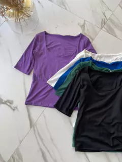 Remera Básica 3/4 en internet