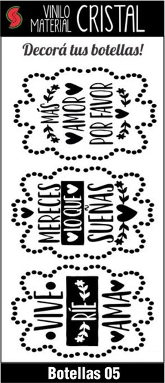 Imagen de Stickers Frascos y Botellas