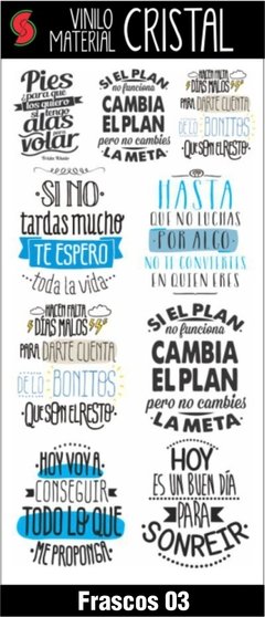 Imagen de Stickers Frascos y Botellas