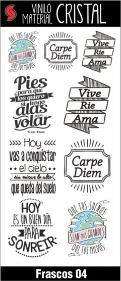 Stickers Frascos y Botellas