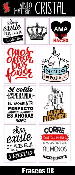 Stickers Frascos y Botellas - tienda online