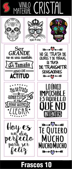 Stickers Frascos y Botellas