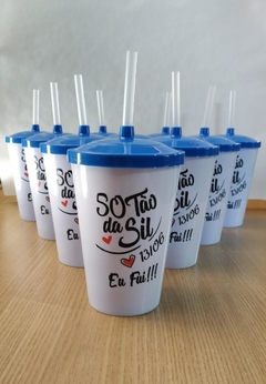 Copo 700 ml com Canudo