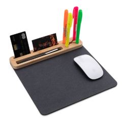 Mouse Pad em material sintético grafite e bambu - comprar online