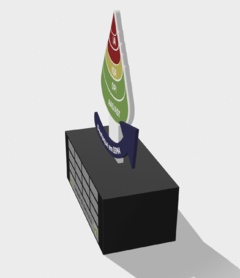 Troféu em acrílico personalizado 3D - loja online