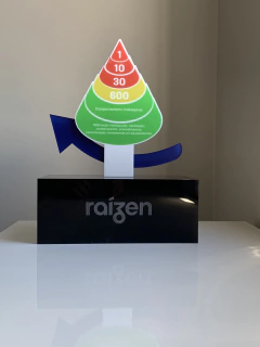Troféu em acrílico personalizado 3D