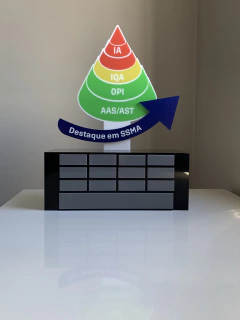 Troféu em acrílico personalizado 3D - CM BRINDES E CAMISETAS