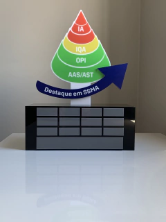 Imagem do Troféu em acrílico personalizado 3D