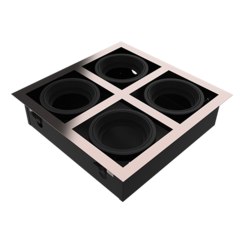 SPOT BOX AR11 DE EMBUTIR 4 LUCES CUADRADO