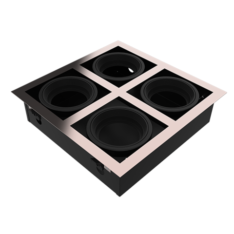 SPOT BOX AR11 DE EMBUTIR 4 LUCES CUADRADO