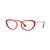 Óculos de Grau Feminino Versace VE1258 1439 52 Acetato Vermelha