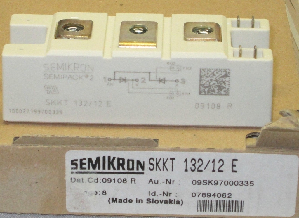 Modulo Tiristor Diodo 26a 1200v Semikron Skkh 26/12d | Meses Sin Interés - Foto 3