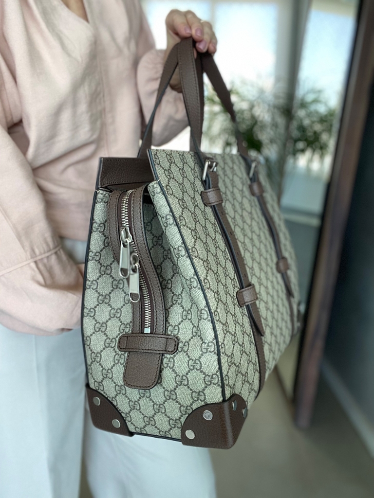 Mala de Viagem Gucci Original GG Supreme Feminina