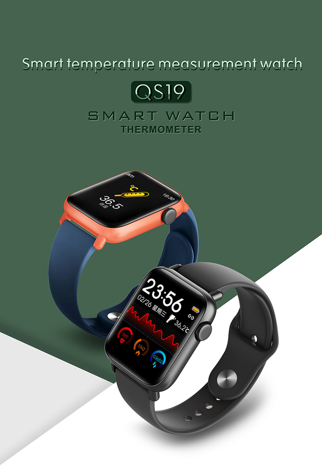 Smartwatch QS19 con Termómetro - Comprar en AMBER SHOP