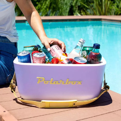 Polarbox 12L - Lila con asa amarilla - comprar online