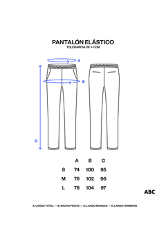 PANTALON ELASTICO HOMBRE