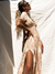 Vestido Bruselas beige con flores