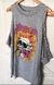 Remerón Metallica gris melange tachas y hombros abiertos