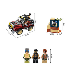 TIPO LEGO - JEEP MILITAR DE ASALTO - 307 PIEZAS Y 3 PERSONAJES - tienda online